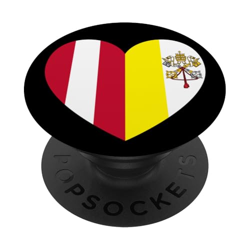 Heart of Faith: Austria and Vatican United PopSockets Klebender PopGrip Heart of Faith: Austria and Vatican United PopSockets Klebender PopGrip von Vatican Heart Unity Merch