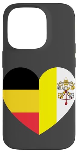 Heart of Faith: Belgium and Vatican United Hülle für iPhone 14 Pro Heart of Faith: Belgium and Vatican United Hülle für iPhone 14 Pro von Vatican Heart Unity Merch