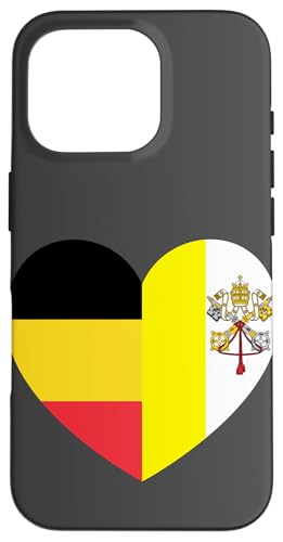 Heart of Faith: Belgium and Vatican United Hülle für iPhone 16 Pro Heart of Faith: Belgium and Vatican United Hülle für iPhone 16 Pro von Vatican Heart Unity Merch