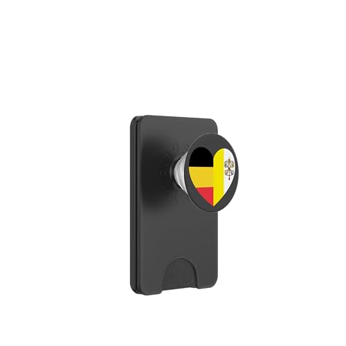 Heart of Faith: Belgium and Vatican United PopSockets PopWallet für MagSafe Heart of Faith: Belgium and Vatican United PopSockets PopWallet für MagSafe von Vatican Heart Unity Merch