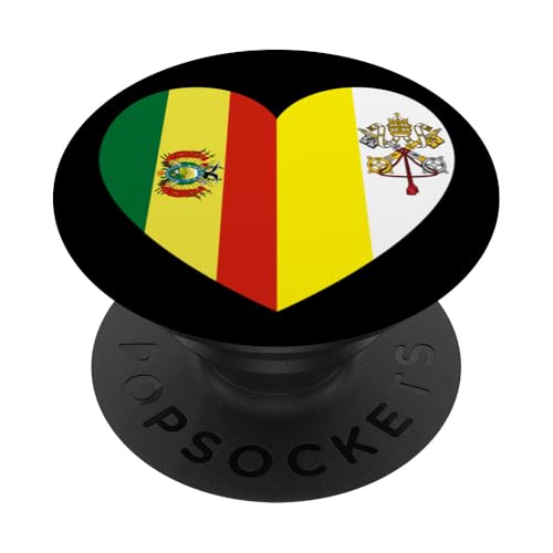 Heart of Faith: Bolivia and Vatican United PopSockets Klebender PopGrip Heart of Faith: Bolivia and Vatican United PopSockets Klebender PopGrip von Vatican Heart Unity Merch
