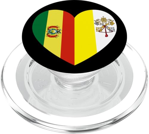 Heart of Faith: Bolivia and Vatican United PopSockets PopGrip für MagSafe Heart of Faith: Bolivia and Vatican United PopSockets PopGrip für MagSafe von Vatican Heart Unity Merch