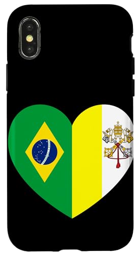 Heart of Faith: Brazil and Vatican United Hülle für iPhone X/XS Heart of Faith: Brazil and Vatican United Hülle für iPhone X/XS von Vatican Heart Unity Merch