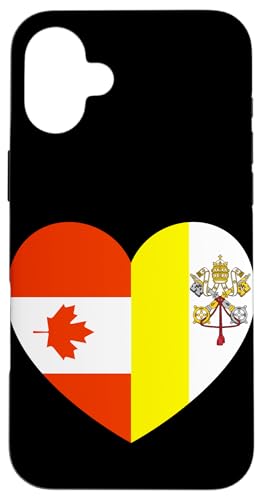 Heart of Faith: Canada and Vatican United Hülle für iPhone 16 Plus Heart of Faith: Canada and Vatican United Hülle für iPhone 16 Plus von Vatican Heart Unity Merch
