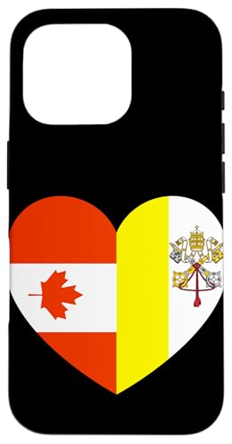 Heart of Faith: Canada and Vatican United Hülle für iPhone 16 Pro Heart of Faith: Canada and Vatican United Hülle für iPhone 16 Pro von Vatican Heart Unity Merch