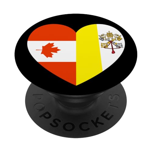 Heart of Faith: Canada and Vatican United PopSockets Klebender PopGrip von Vatican Heart Unity Merch