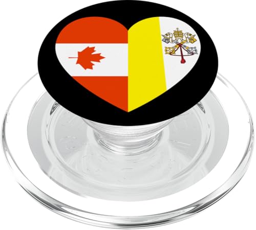 Heart of Faith: Canada and Vatican United PopSockets PopGrip für MagSafe Heart of Faith: Canada and Vatican United PopSockets PopGrip für MagSafe von Vatican Heart Unity Merch