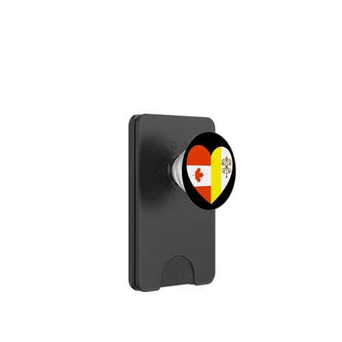 Heart of Faith: Canada and Vatican United PopSockets PopWallet für MagSafe Heart of Faith: Canada and Vatican United PopSockets PopWallet für MagSafe von Vatican Heart Unity Merch