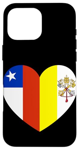 Heart of Faith: Chile and Vatican United Hülle für iPhone 16 Pro Max Heart of Faith: Chile and Vatican United Hülle für iPhone 16 Pro Max von Vatican Heart Unity Merch