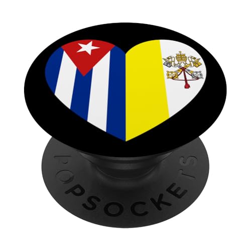 Heart of Faith: Cuba and Vatican United PopSockets Klebender PopGrip Heart of Faith: Cuba and Vatican United PopSockets Klebender PopGrip von Vatican Heart Unity Merch