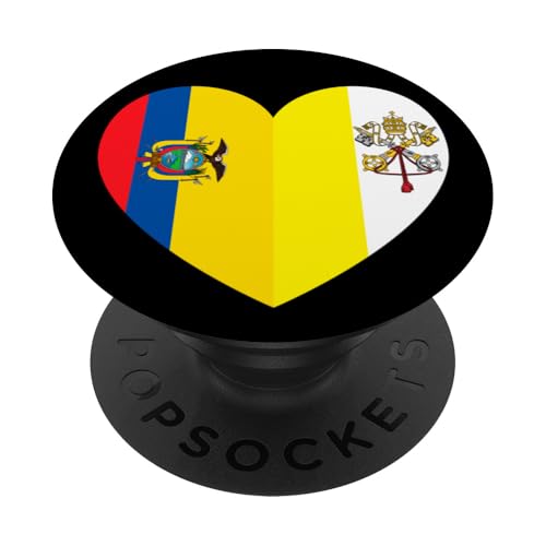 Heart of Faith: Ecuador and Vatican United PopSockets Klebender PopGrip Heart of Faith: Ecuador and Vatican United PopSockets Klebender PopGrip von Vatican Heart Unity Merch