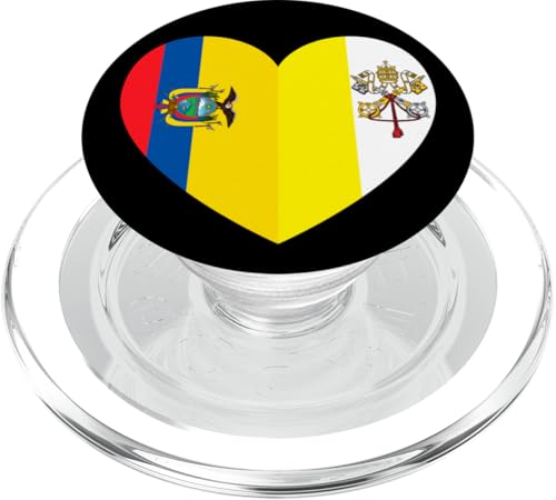 Heart of Faith: Ecuador and Vatican United PopSockets PopGrip für MagSafe Heart of Faith: Ecuador and Vatican United PopSockets PopGrip für MagSafe von Vatican Heart Unity Merch