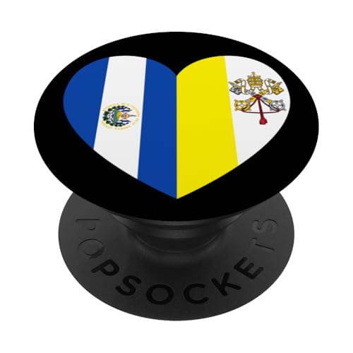 Heart of Faith: El Salvador and Vatican United PopSockets Klebender PopGrip Heart of Faith: El Salvador and Vatican United PopSockets Klebender PopGrip von Vatican Heart Unity Merch