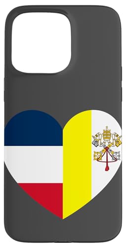 Heart of Faith: France and Vatican United Hülle für iPhone 15 Pro Max Heart of Faith: France and Vatican United Hülle für iPhone 15 Pro Max von Vatican Heart Unity Merch