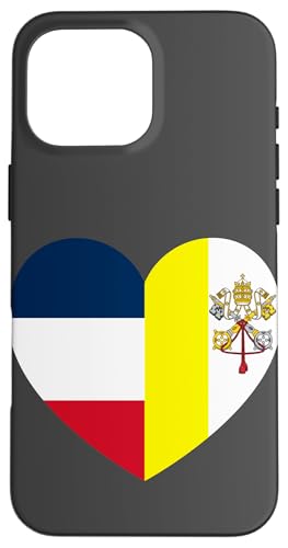 Heart of Faith: France and Vatican United Hülle für iPhone 16 Pro Max Heart of Faith: France and Vatican United Hülle für iPhone 16 Pro Max von Vatican Heart Unity Merch