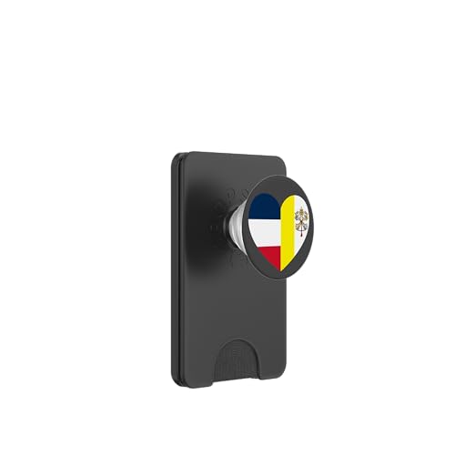 Heart of Faith: France and Vatican United PopSockets PopWallet für MagSafe Heart of Faith: France and Vatican United PopSockets PopWallet für MagSafe von Vatican Heart Unity Merch