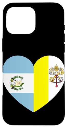 Heart of Faith: Guatemala and Vatican United Hülle für iPhone 16 Pro Max Heart of Faith: Guatemala and Vatican United Hülle für iPhone 16 Pro Max von Vatican Heart Unity Merch