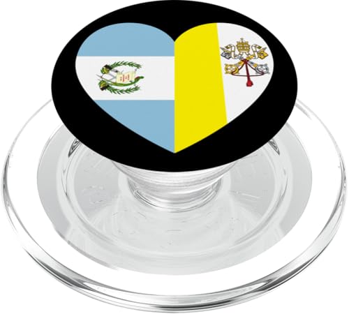 Heart of Faith: Guatemala and Vatican United PopSockets PopGrip für MagSafe Heart of Faith: Guatemala and Vatican United PopSockets PopGrip für MagSafe von Vatican Heart Unity Merch