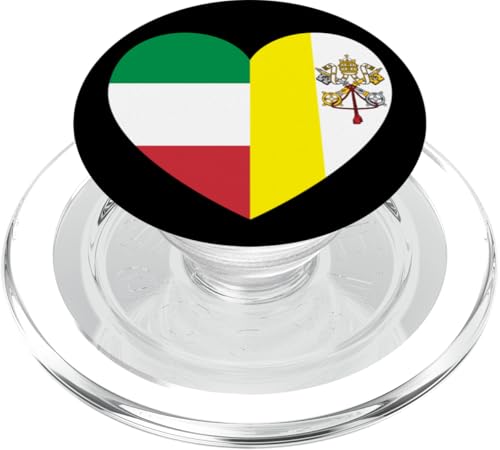 Heart of Faith: Italy and Vatican United PopSockets PopGrip für MagSafe Heart of Faith: Italy and Vatican United PopSockets PopGrip für MagSafe von Vatican Heart Unity Merch
