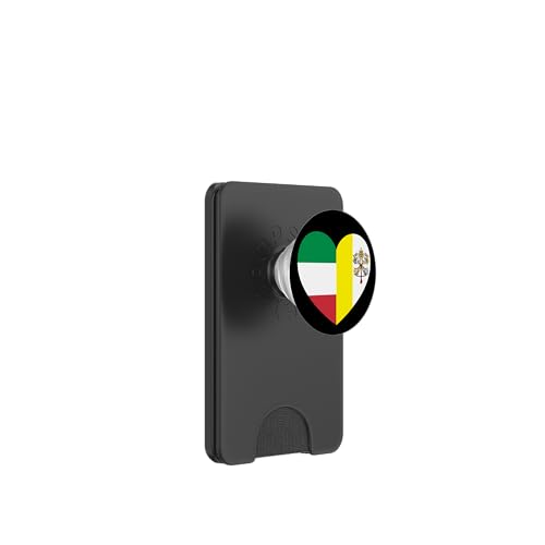 Heart of Faith: Italy and Vatican United PopSockets PopWallet für MagSafe Heart of Faith: Italy and Vatican United PopSockets PopWallet für MagSafe von Vatican Heart Unity Merch