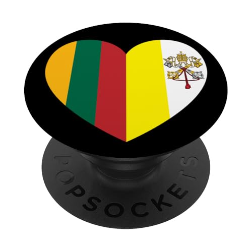 Heart of Faith: Lithuania and Vatican United PopSockets Klebender PopGrip Heart of Faith: Lithuania and Vatican United PopSockets Klebender PopGrip von Vatican Heart Unity Merch