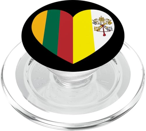 Heart of Faith: Lithuania and Vatican United PopSockets PopGrip für MagSafe Heart of Faith: Lithuania and Vatican United PopSockets PopGrip für MagSafe von Vatican Heart Unity Merch