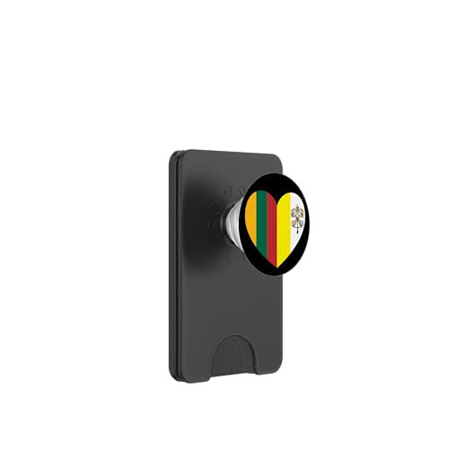 Heart of Faith: Lithuania and Vatican United PopSockets PopWallet für MagSafe Heart of Faith: Lithuania and Vatican United PopSockets PopWallet für MagSafe von Vatican Heart Unity Merch