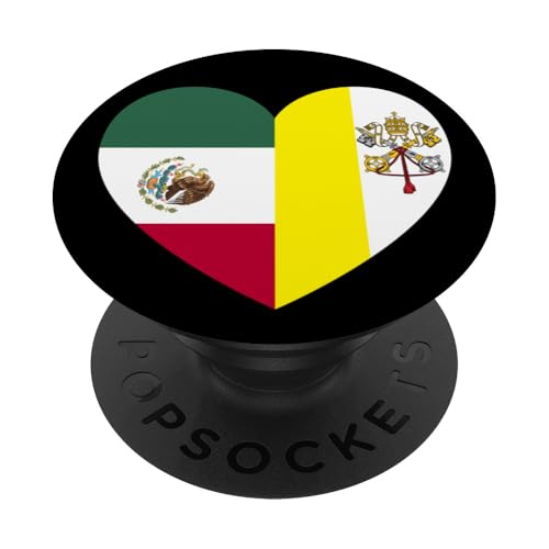 Heart of Faith: Mexico and Vatican United PopSockets Klebender PopGrip Heart of Faith: Mexico and Vatican United PopSockets Klebender PopGrip von Vatican Heart Unity Merch
