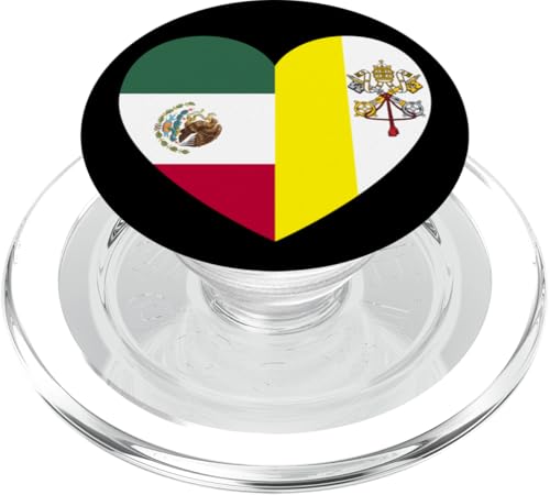 Heart of Faith: Mexico and Vatican United PopSockets PopGrip für MagSafe Heart of Faith: Mexico and Vatican United PopSockets PopGrip für MagSafe von Vatican Heart Unity Merch