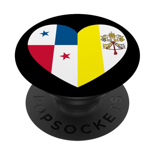 Heart of Faith: Panama and Vatican United PopSockets Klebender PopGrip Heart of Faith: Panama and Vatican United PopSockets Klebender PopGrip von Vatican Heart Unity Merch