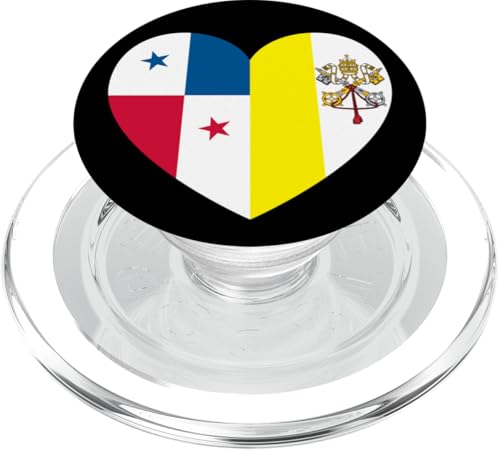 Heart of Faith: Panama and Vatican United PopSockets PopGrip für MagSafe Heart of Faith: Panama and Vatican United PopSockets PopGrip für MagSafe von Vatican Heart Unity Merch