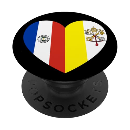 Heart of Faith: Paraguay and Vatican United PopSockets Klebender PopGrip Heart of Faith: Paraguay and Vatican United PopSockets Klebender PopGrip von Vatican Heart Unity Merch