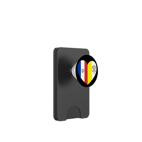 Heart of Faith: Paraguay and Vatican United PopSockets PopWallet für MagSafe Heart of Faith: Paraguay and Vatican United PopSockets PopWallet für MagSafe von Vatican Heart Unity Merch