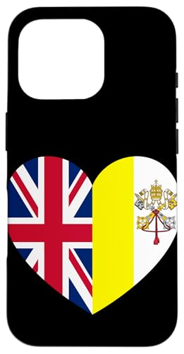 Heart of Faith: UK and Vatican United Hülle für iPhone 16 Pro Heart of Faith: UK and Vatican United Hülle für iPhone 16 Pro von Vatican Heart Unity Merch
