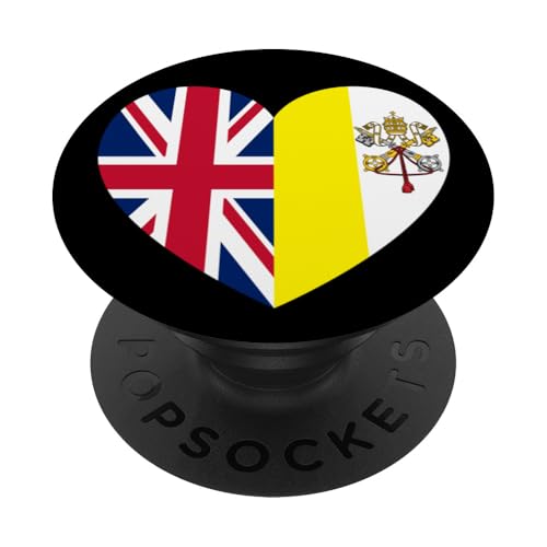 Heart of Faith: UK and Vatican United PopSockets Klebender PopGrip Heart of Faith: UK and Vatican United PopSockets Klebender PopGrip von Vatican Heart Unity Merch