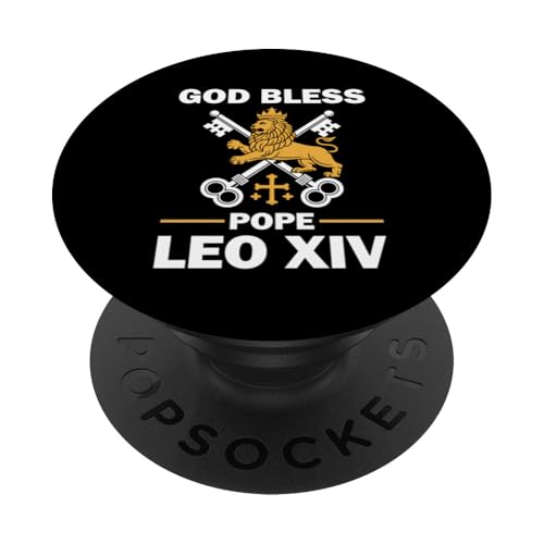 Vatican Pope Leo XIV - God Bless Pope Leo XIV PopSockets Klebender PopGrip von Vatican Pope Leo XIV
