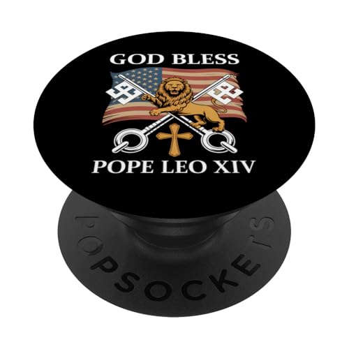 Vatican Pope Leo XIV - God Bless Pope Leo XIV PopSockets Klebender PopGrip von Vatican Pope Leo XIV
