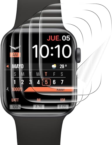 Vauki 4 Stück Schutzfolie für Apple Watch Series 3/2/1 38 mm,Schutzglas Displayschutzfolie 9H Härte,HD Transparent Kratzfest Blasenfrei Anti-Fingerprint Full Screen Displayschutz von Vauki