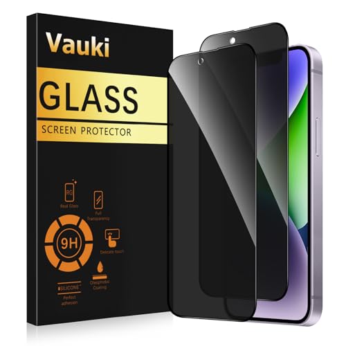 Vauki Sichtschutz Schutzfolie für iPhone 14 Plus Schutzglas 2 Stück,9H Härte Privacy Displayschutzfolie,Privatsphäre Anti-Spy Bläschenfrei Kratzfest Blickschutzfolie für iPhone 14 Plus,6.7" Vauki Sichtschutz Schutzfolie für iPhone 14 Plus Schutzglas 2 Stück,9H Härte Privacy Displayschutzfolie,Privatsphäre Anti-Spy Bläschenfrei Kratzfest Blickschutzfolie für iPhone 14 Plus,6.7" von Vauki