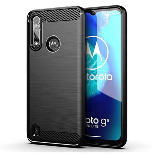 Vavies Schutzhülle für Moto G8 Power Lite Case, für Motorola G8 Power Lite XT2055-2 Stoßdämpfende Karbonfaser-Hülle mit TPU-Ultradünne Schockfestige Handyhülle für Motorola Moto G8 Power Lite Schwarz Vavies Schutzhülle für Moto G8 Power Lite Case, für Motorola G8 Power Lite XT2055-2 Stoßdämpfende Karbonfaser-Hülle mit TPU-Ultradünne Schockfestige Handyhülle für Motorola Moto G8 Power Lite Schwarz von Vavies