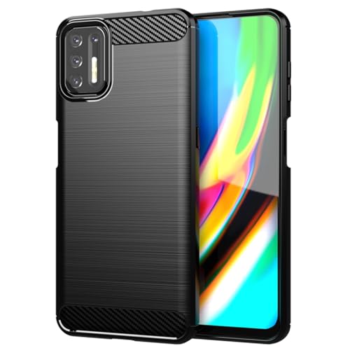 Vavies Schutzhülle für Moto G9 Plus Case, für Motorola G9+ XT20871 Stoßdämpfende Karbonfaser-Hülle mit TPU-Rahmen - Ultradünne Schockfestige Handyhülle für Motorola Moto G9 Plus Schwarz Vavies Schutzhülle für Moto G9 Plus Case, für Motorola G9+ XT20871 Stoßdämpfende Karbonfaser-Hülle mit TPU-Rahmen - Ultradünne Schockfestige Handyhülle für Motorola Moto G9 Plus Schwarz von Vavies