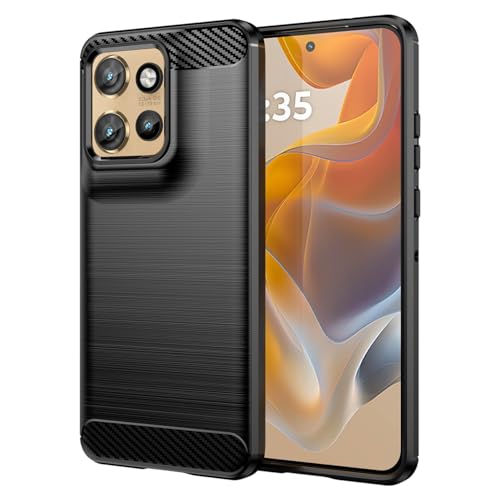 Vavies Schutzhülle für Motorola Edge 50 Neo Case/für Moto S50/für Motorola ThinkPhone 25 XT2309-5 Stoßdämpfende Karbonfaser-Hülle mit TPU-Ultradünne Handyhülle für Motorola Edge 50 Neo 5G Schwarz Vavies Schutzhülle für Motorola Edge 50 Neo Case/für Moto S50/für Motorola ThinkPhone 25 XT2309-5 Stoßdämpfende Karbonfaser-Hülle mit TPU-Ultradünne Handyhülle für Motorola Edge 50 Neo 5G Schwarz von Vavies