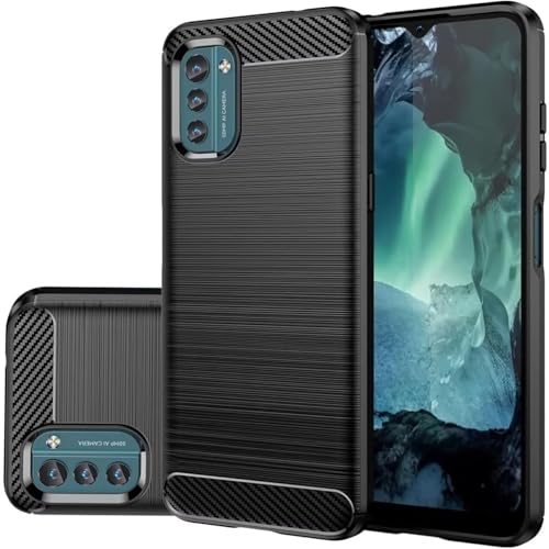 Vavies Schutzhülle für Nokia G21 Case, für Nokia G11 TA-1477 TA-1401 Stoßdämpfende Karbonfaser-Hülle mit TPU-Rahmen - Ultradünne Schockfestige Handyhülle für Nokia G21/G11 Schwarz Vavies Schutzhülle für Nokia G21 Case, für Nokia G11 TA-1477 TA-1401 Stoßdämpfende Karbonfaser-Hülle mit TPU-Rahmen - Ultradünne Schockfestige Handyhülle für Nokia G21/G11 Schwarz von Vavies