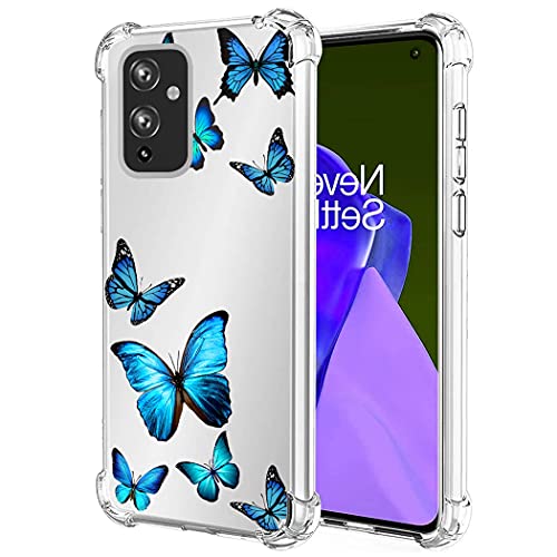 Vavies Schutzhülle für OnePlus 9, für OnePlus 9 Case Schlankes stoßfestes Hülle mit transparentem Blumenmuster, weich-Flexibler TPU-Schutz Handyhülle für OnePlus 9 Blau-Schmetterling Vavies Schutzhülle für OnePlus 9, für OnePlus 9 Case Schlankes stoßfestes Hülle mit transparentem Blumenmuster, weich-Flexibler TPU-Schutz Handyhülle für OnePlus 9 Blau-Schmetterling von Vavies