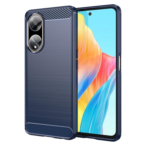 Vavies Schutzhülle für Oppo A98, für Oppo A1 5G/für Oppo F23 5G CPH2529 PHS110, Kohlefaser-Hülle, dünn, weich, TPU, stoßdämpfend, stoßfest, Marineblau Vavies Schutzhülle für Oppo A98, für Oppo A1 5G/für Oppo F23 5G CPH2529 PHS110, Kohlefaser-Hülle, dünn, weich, TPU, stoßdämpfend, stoßfest, Marineblau von Vavies