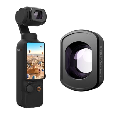 MOVMAX Magnetisches Weitwinkelobjektiv, kompatibel mit DJI Osmo Pocket 3, erweitert Sichtfeld von 112°, mehrfach beschichteter HD-optischer Glasfilter, Aluminiumrahmen MOVMAX Magnetisches Weitwinkelobjektiv, kompatibel mit DJI Osmo Pocket 3, erweitert Sichtfeld von 112°, mehrfach beschichteter HD-optischer Glasfilter, Aluminiumrahmen von Vaxis Global