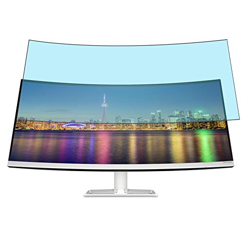 Vaxson 2 Stück Anti Blaulicht Schutzfolie kompatibel mit HP 34f Curved Display 34" Display Monitor Bluelight folie folien Displayschutzfolie （ nicht Panzer Schutz Glas folie nicht PanzerGlas ） Update von Vaxson