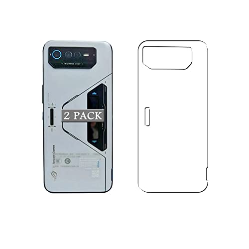 Vaxson 2 Stück Rückseite Schutzfolie, kompatibel mit ASUS ROG Phone 6, Backcover Skin TPU Folie Haut [Nicht gehärtetem Glas Displayschutzfolie ] von Vaxson
