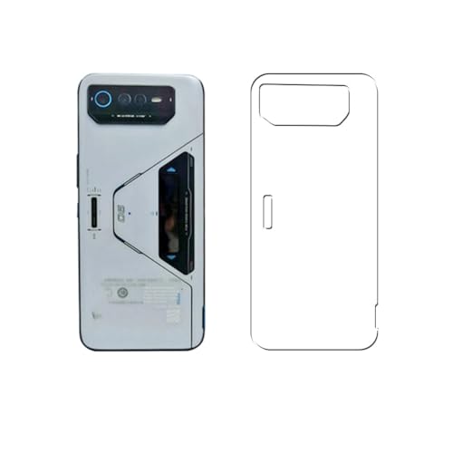 Vaxson 2 Stück Rückseite Schutzfolie, kompatibel mit ASUS ROG Phone 6, Backcover Skin TPU Folie Haut [nicht gehärtetem Glas Displayschutzfolie ] von Vaxson