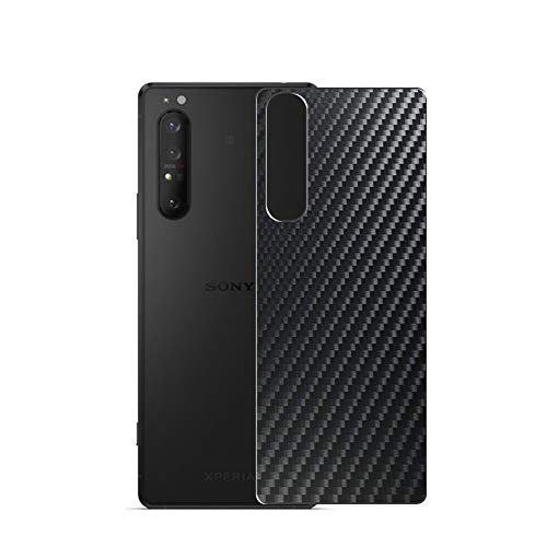 Vaxson 2 Stück Rückseite Schutzfolie, kompatibel mit Sony Xperia 1 II Xperia 1 2, Schwarz Backcover Skin Cover Haut [Nicht Displayschutzfolie Hülle Case ] von Vaxson